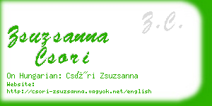 zsuzsanna csori business card